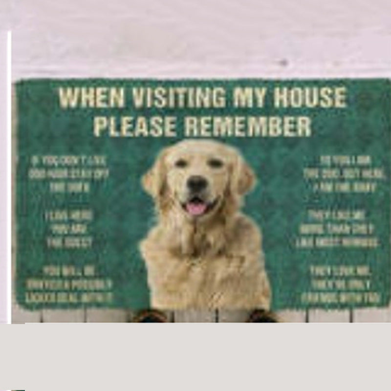 Fun Dog-Themed Door Mat Kalsten