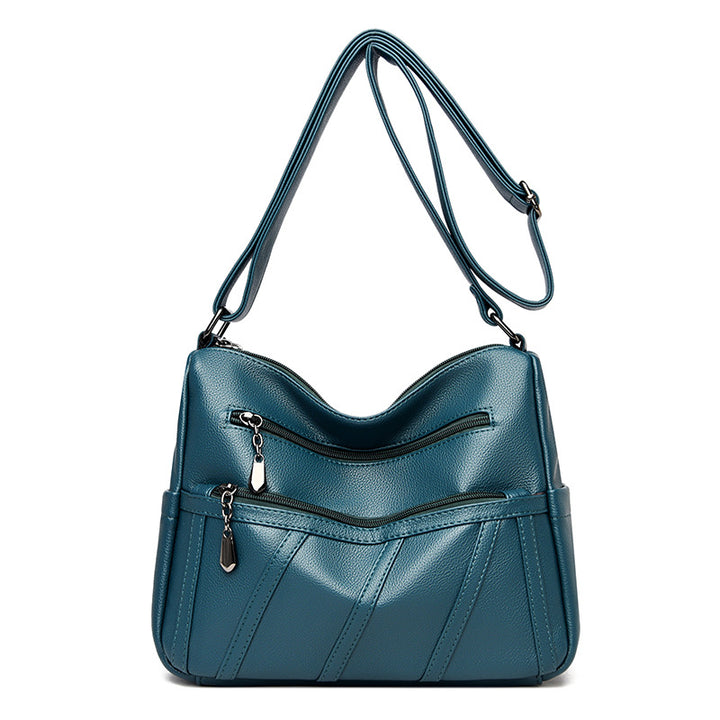 Elegant Zip-Detail Shoulder Bag Kalsten