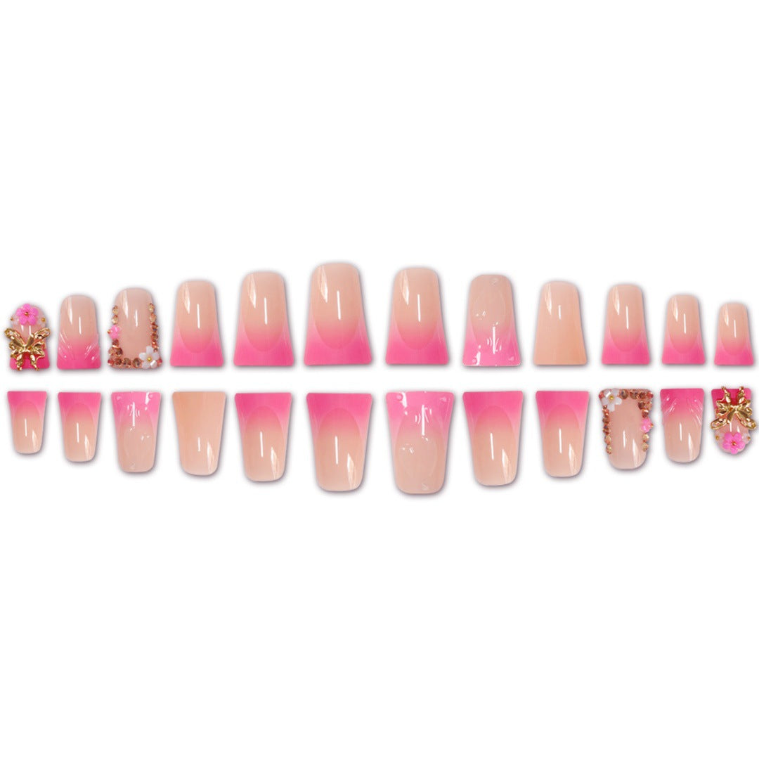 Glamorous Floral Press-On Nail Extensions Kalsten