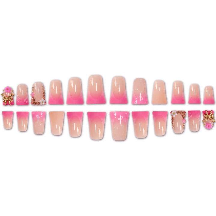 Glamorous Floral Press-On Nail Extensions Kalsten