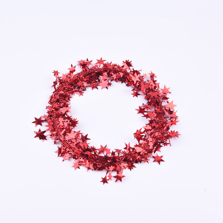 Decorative Metallic Star Garland Kalsten