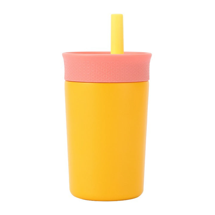 Women's practical insulated cup with integrated straw Kalsten
