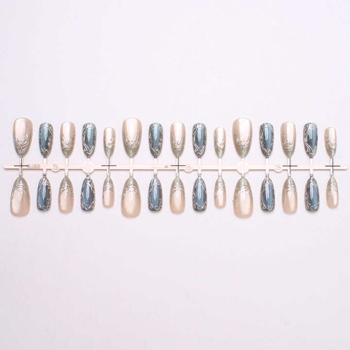 Elegant Glittering Press-On Nails Kalsten