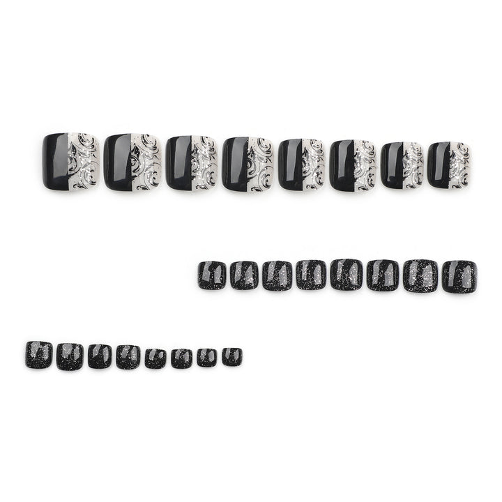 Elegant foot nail art with detailed design Kalsten