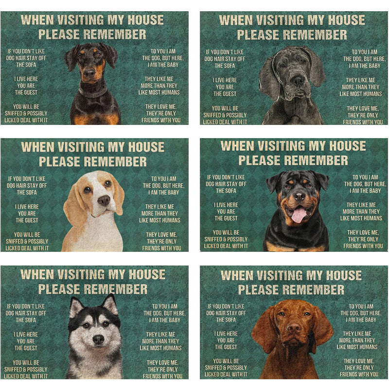Fun Dog-Themed Door Mat Kalsten
