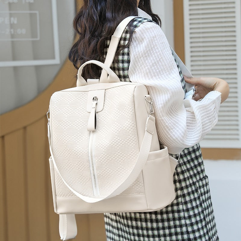 Textured Multi-Pocket Backpack Kalsten