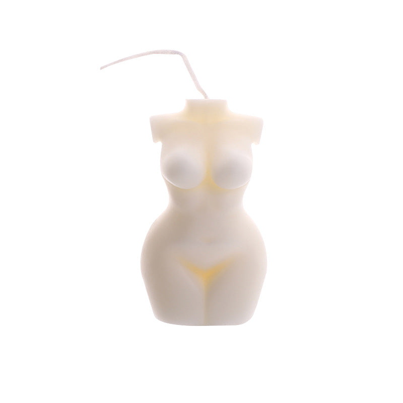 Sculptural Female Torso Scented Soy Wax Body Candle