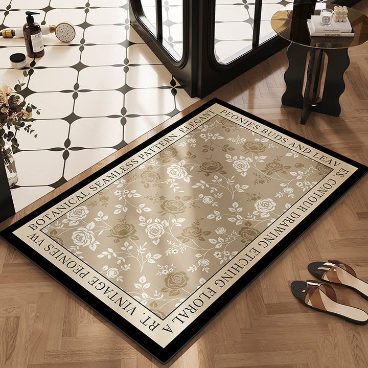 Botanical Design Kitchen Rug Kalsten