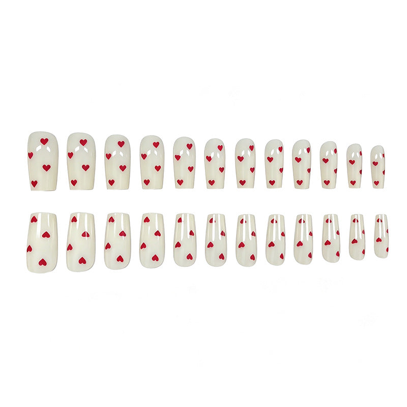 Decorative Heart Accented Nail Art Kalsten