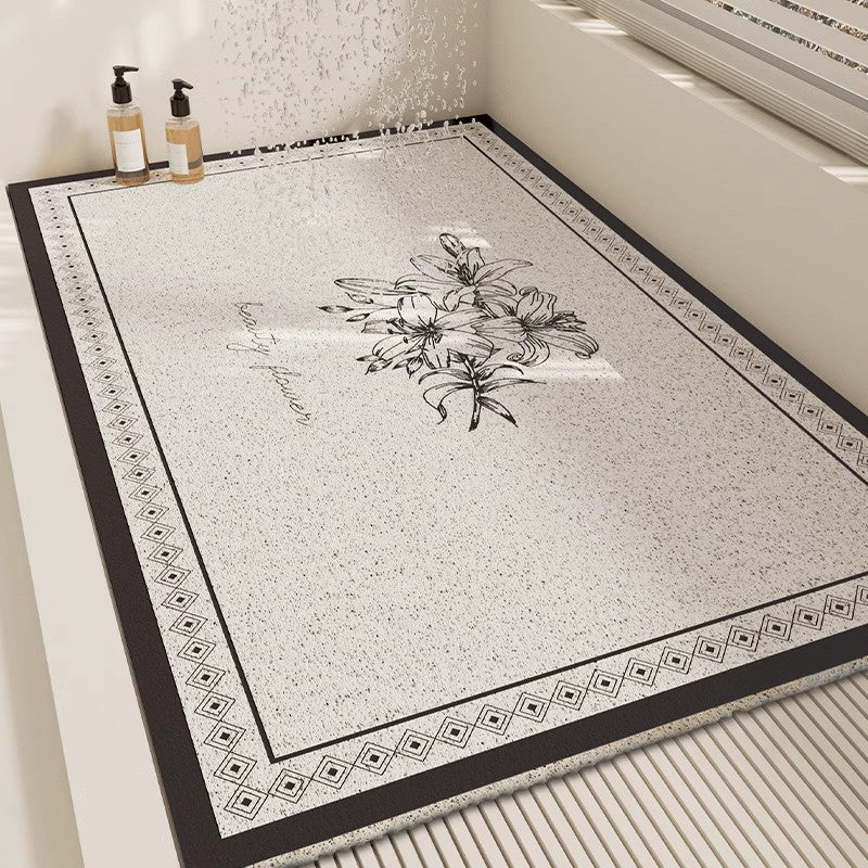 Slip-Resistant Geometric Bath Mat Kalsten