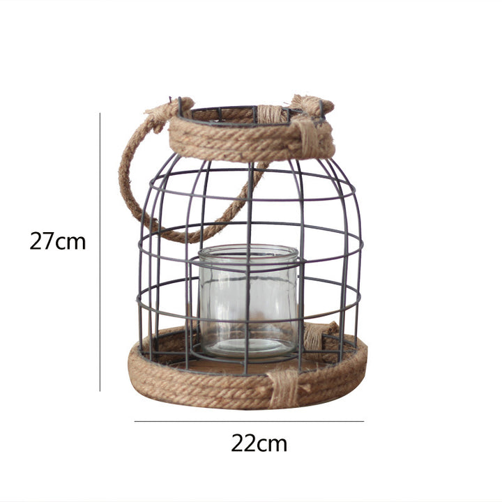 Decorative lantern made of metal and glass Kalsten