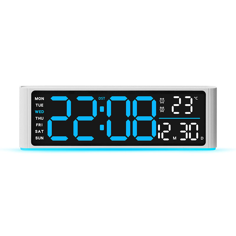 Digital LED alarm clock with temperature and day of week display Kalsten