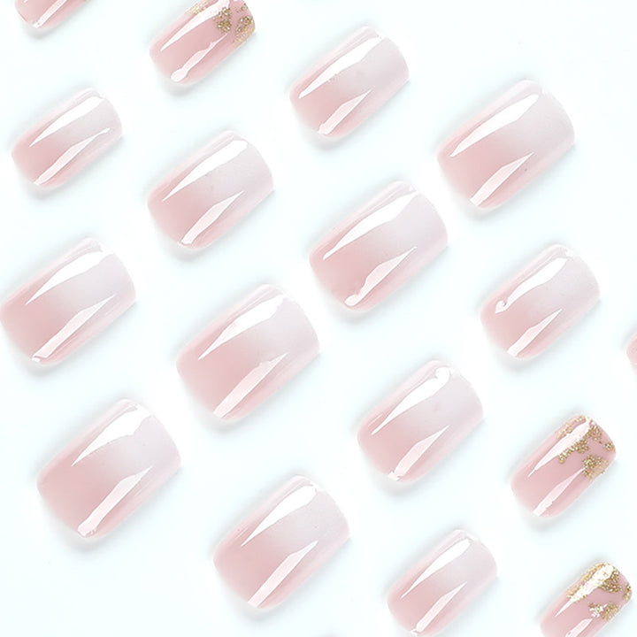 Artistic gel nails with glitter and ombre effect Kalsten