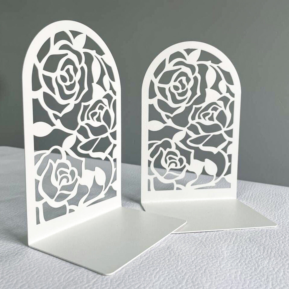 Floral-Themed Decorative Bookends