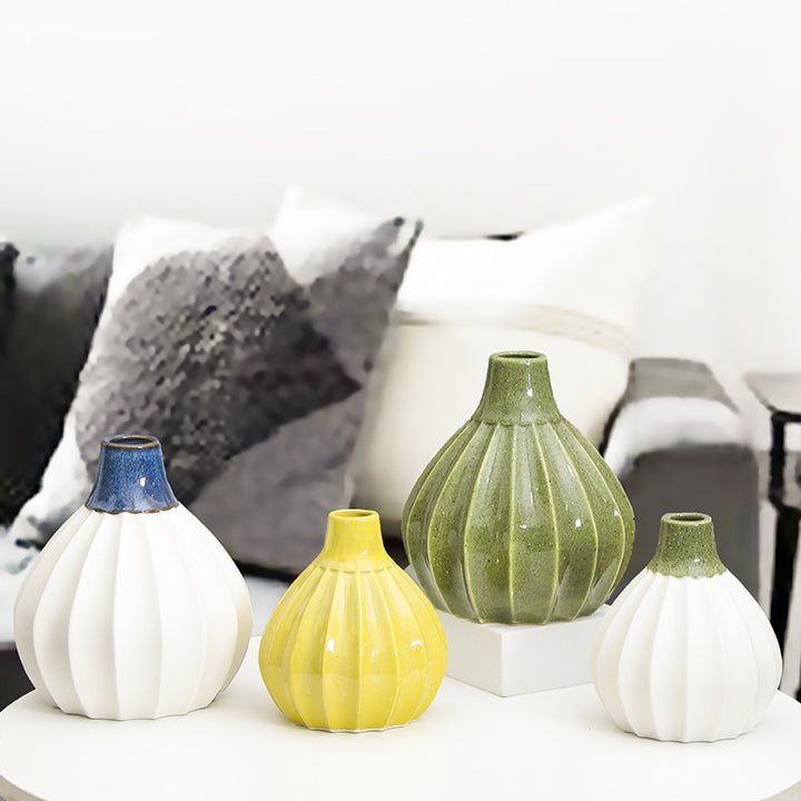Artistic Curved Ceramic Vase Kalsten