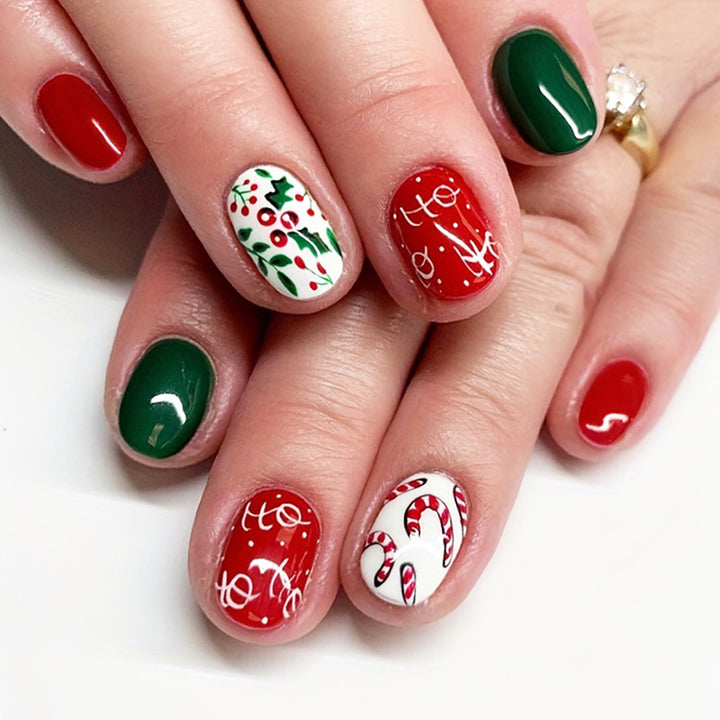 Festive Press-On Nail Art Collection Kalsten