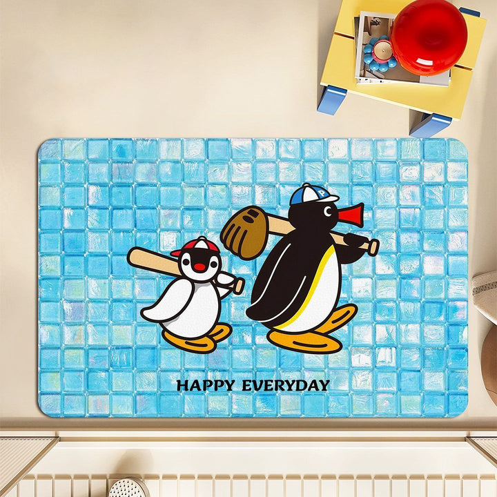 Cute Penguin-Themed Doormat