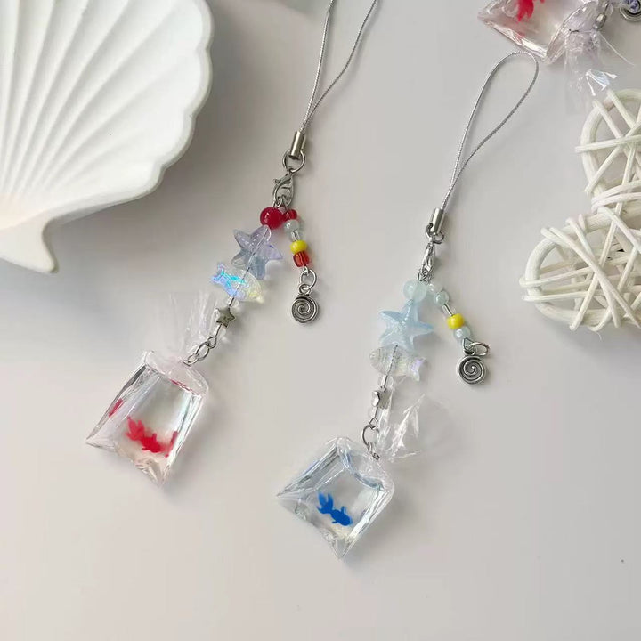 Decorative Goldfish Charm Phone Lanyard Kalsten