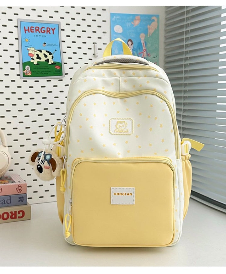 Stylish Star Patterned School Backpack