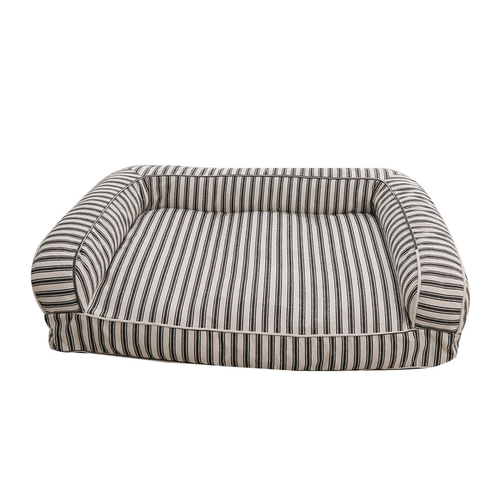 Striped Orthopedic dog Sofa