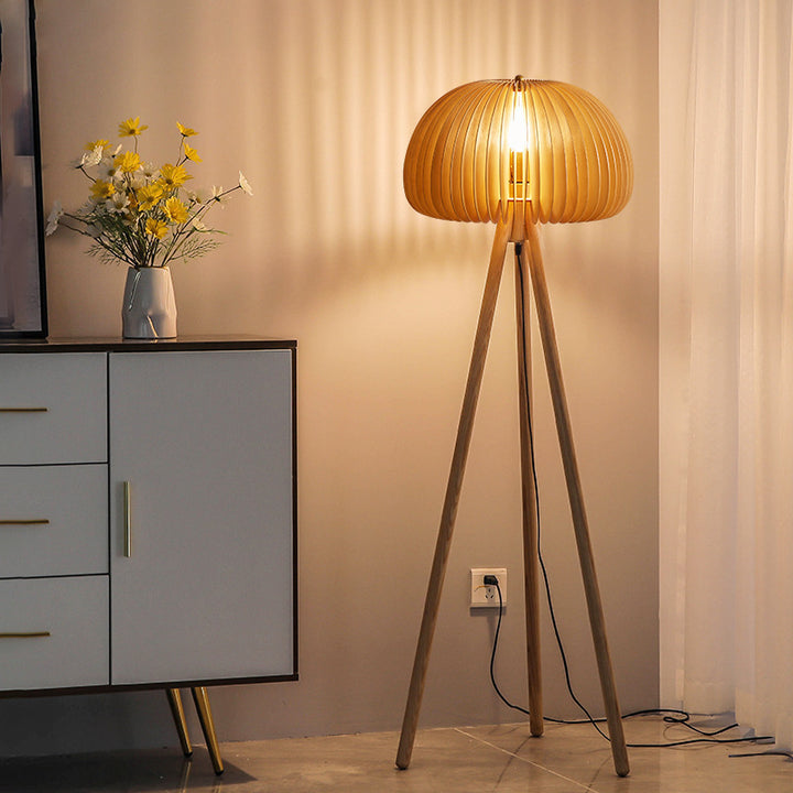 Modern Decorative Table Lamp with Wooden Base