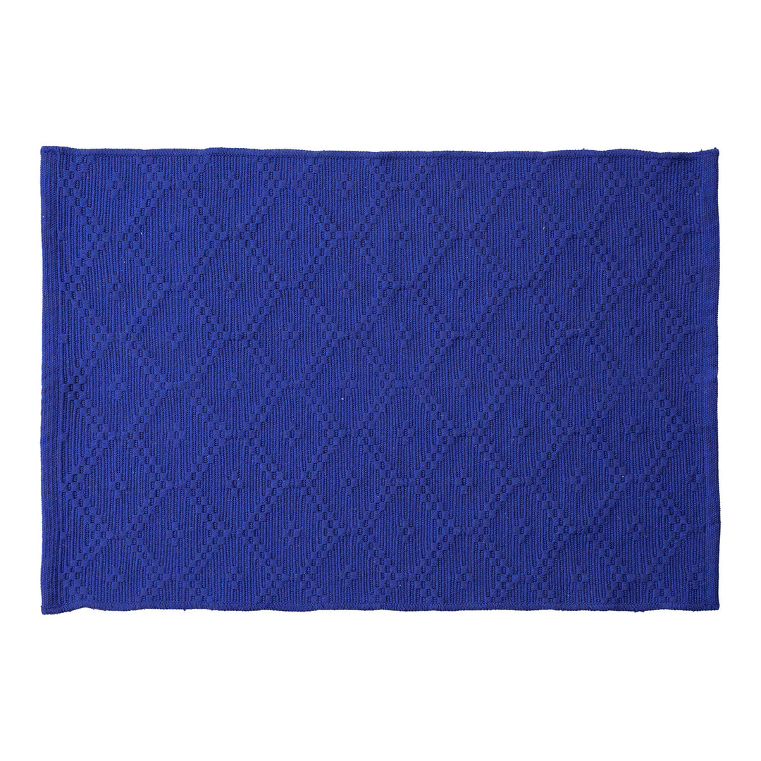 Woven square placemat with embossed diamond pattern Kalsten