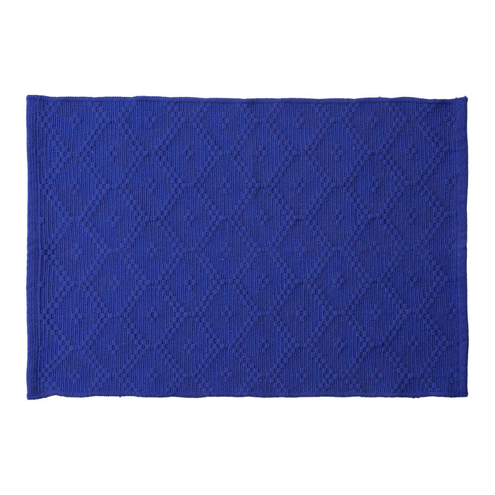 Woven square placemat with embossed diamond pattern Kalsten