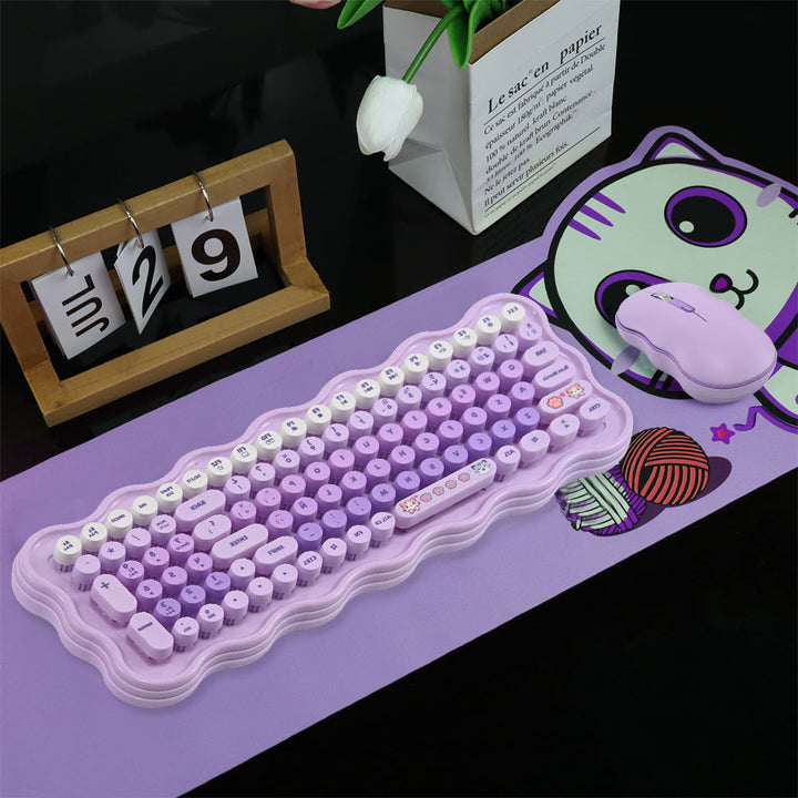 Cute Aesthetic Wireless Keyboard and Mouse Set Kalsten