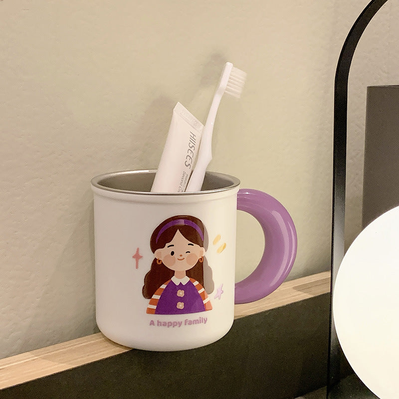 Ceramic mug with cheerful family design Kalsten