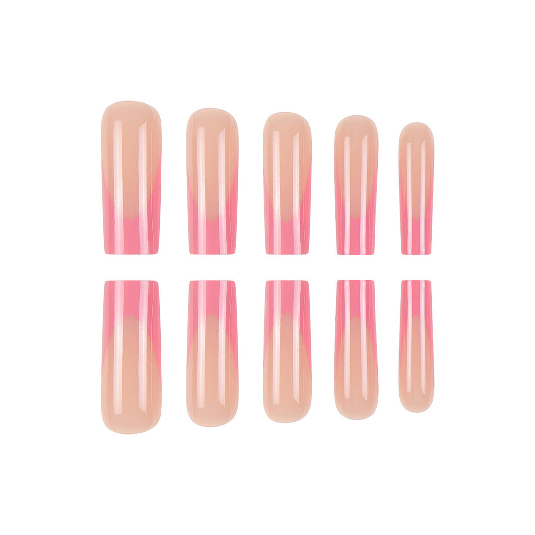 High-Gloss Long Press-On Nail Extensions Kalsten