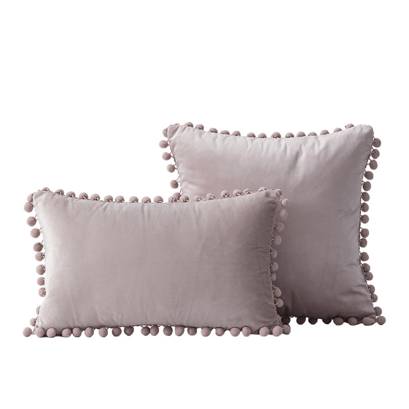 Decorative Pom-Pom Accent Pillow