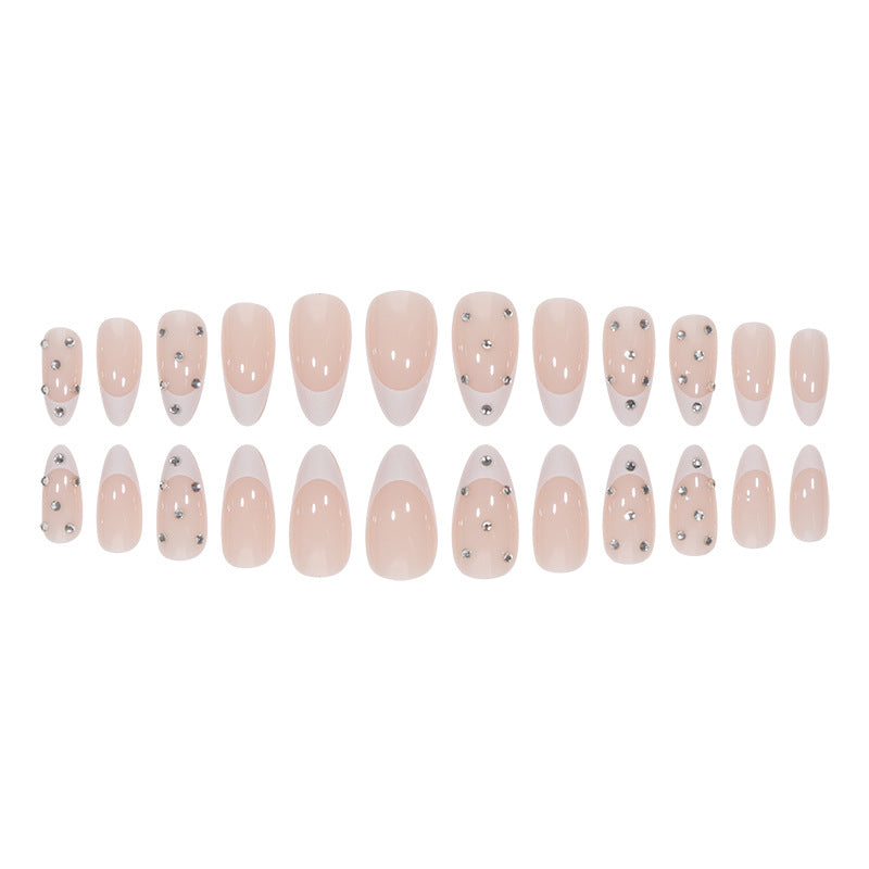 Elegant Stiletto Nail Extensions with Rhinestone Accents Kalsten