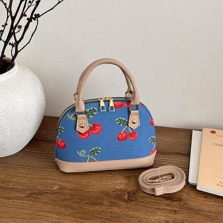 WoEmbroidered Cherry Pattern Handbag Kalsten
