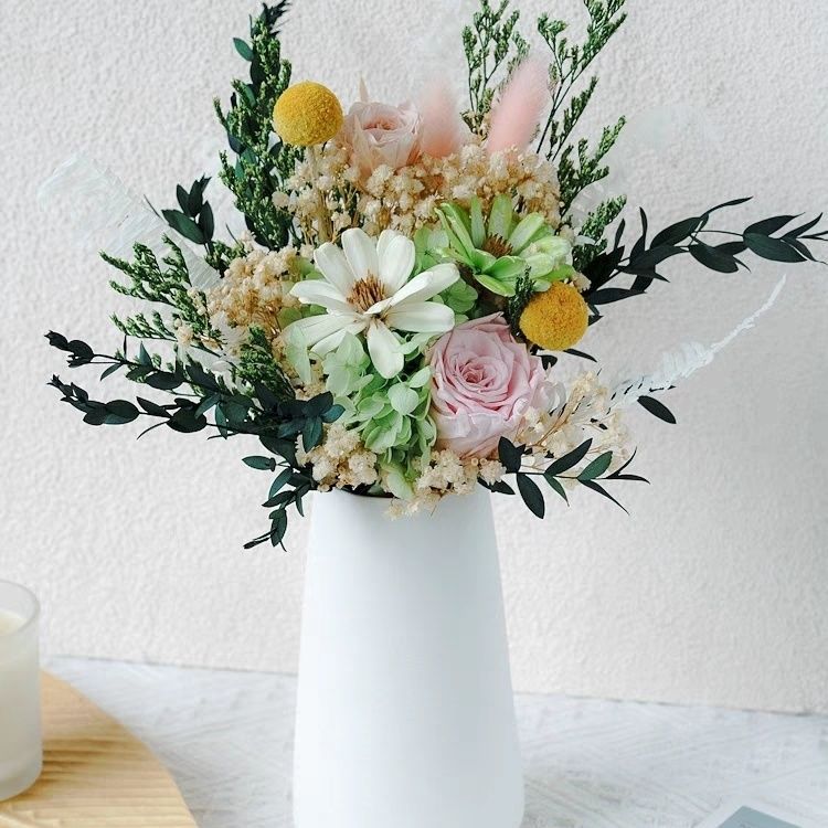 Lifelike Botanical Floral Arrangement