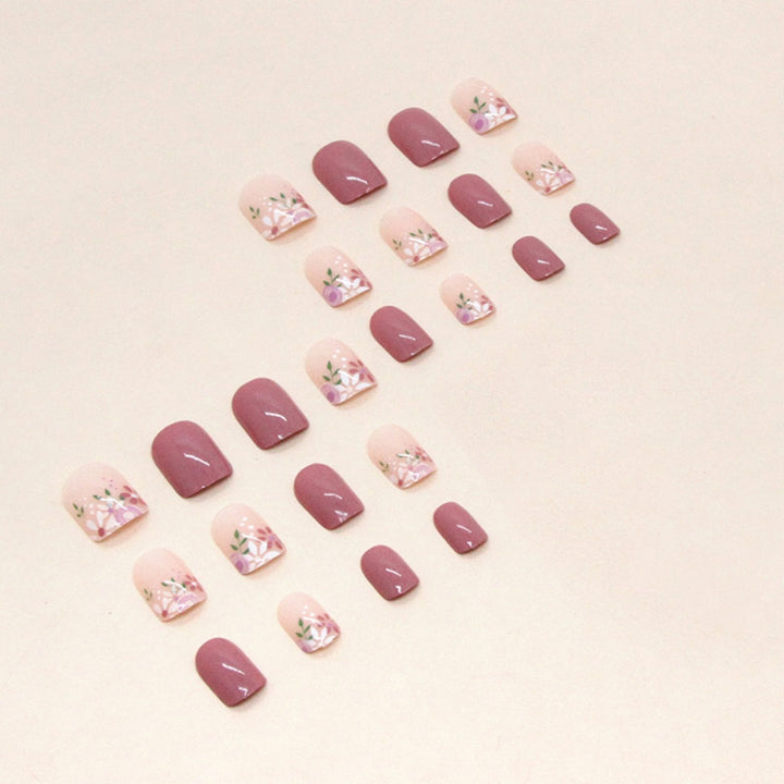 Artistic Floral Design Press-On Nails Kalsten