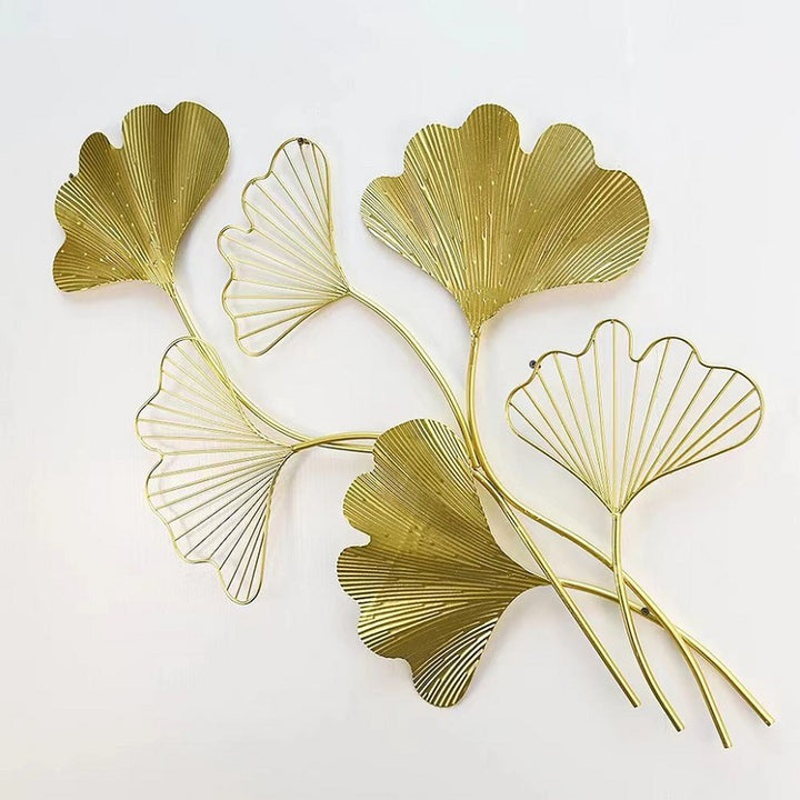Elegant Leaf-Inspired Metal Wall Art Kalsten