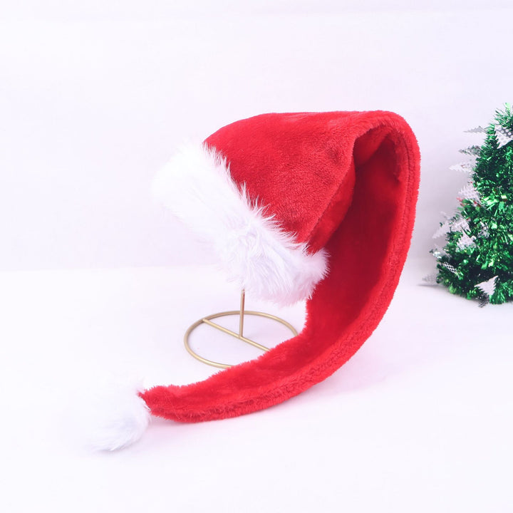 Christmas hat with plush trim