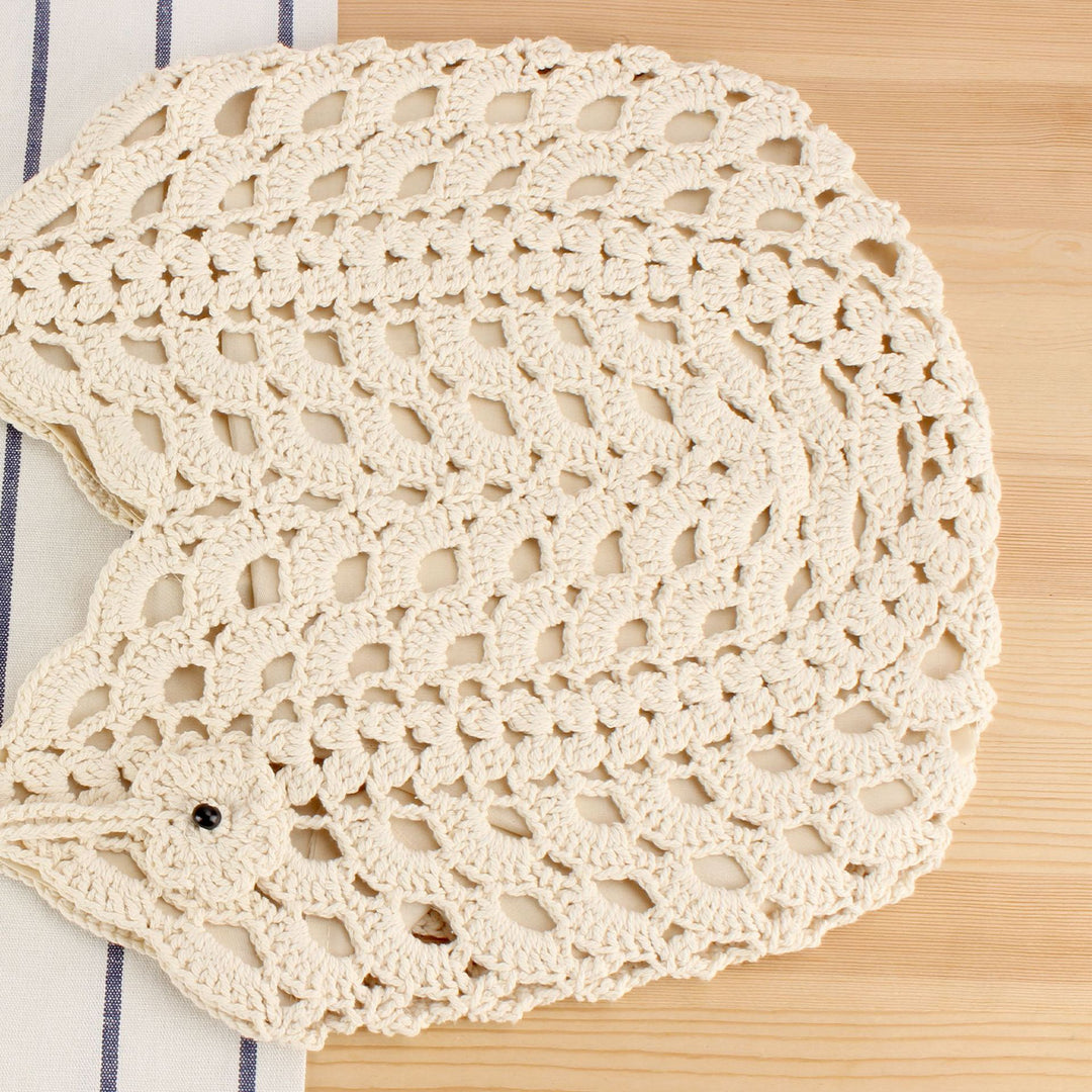 Hand-knotted tote bag with filigree pattern Kalsten