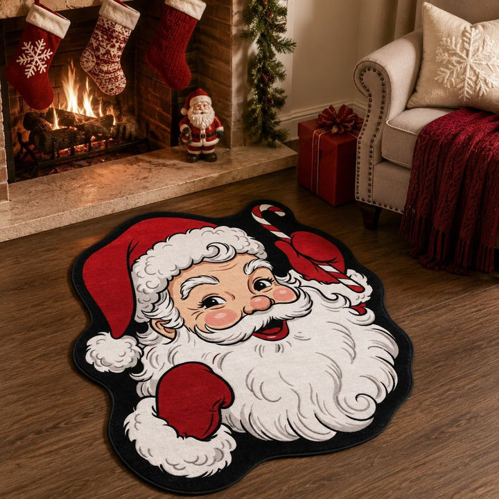 Christmas-Themed Plush Entrance Mat