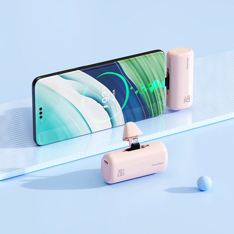 Ultra-compact power bank with integrated charging cable Kalsten