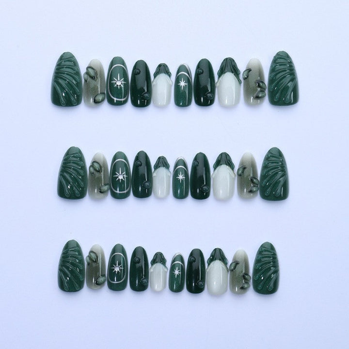 Decorative Three-Dimensional Resin Press-On Nails Kalsten