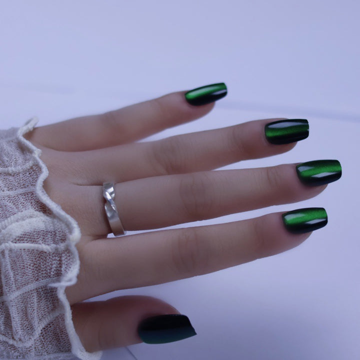 Artificial nails with shimmering metallic effect Kalsten