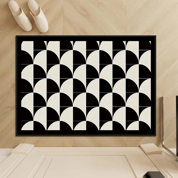 Geometric Patterned Entrance Mat