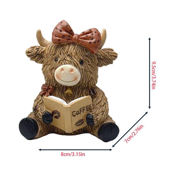 Decorative Highland Cattle Coffee Figure Kalsten