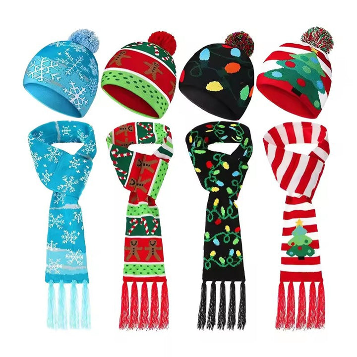 Winter hat and scarf set