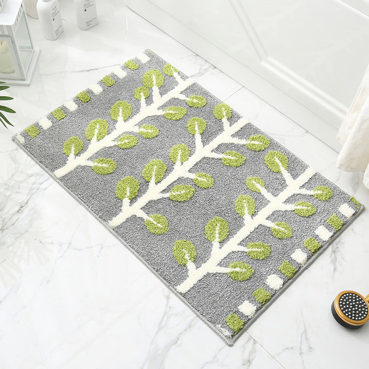 Plush Cat Theme Bath Mat