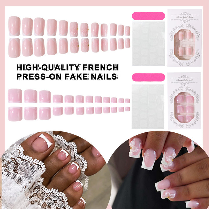 High-Quality French Press-On Nail Set Kalsten
