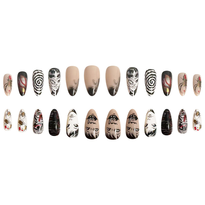 Creative horror design artificial nails Kalsten