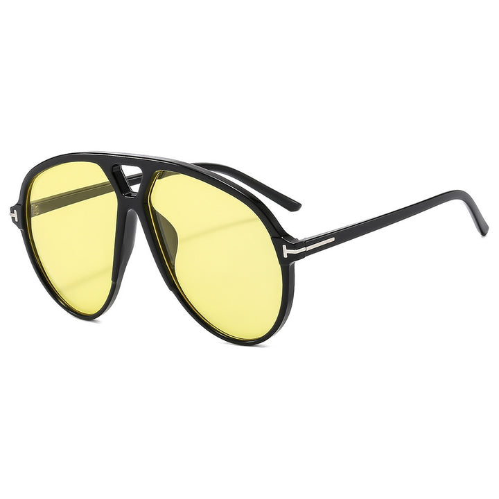 Oversized Aviator-Style Sunglasses Kalsten