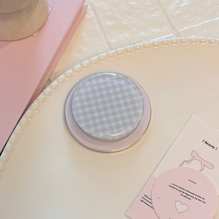Practical glass coaster with checkered pattern Kalsten